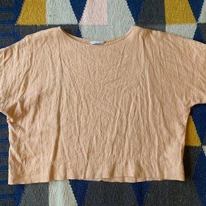 Linenfox Mona Top in Dusty Peach